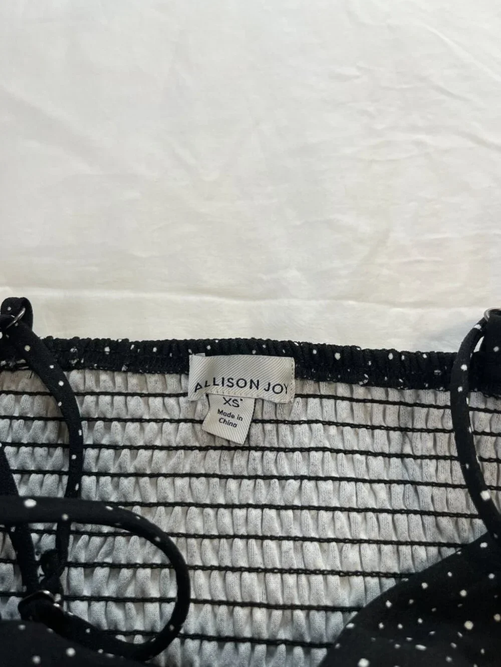 Allison Joy Black White Polkadot Jumpsuit with Pockets - Picture 4 of 7